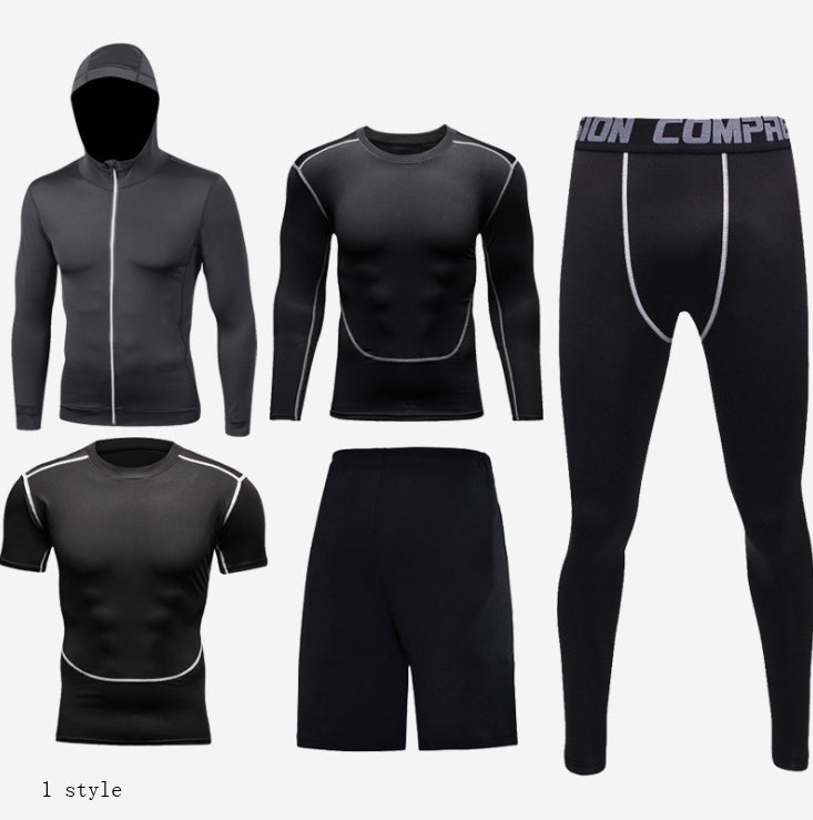 Men’s Fitness Clothing Set—Compression Tights & Training Wear - ShopElika