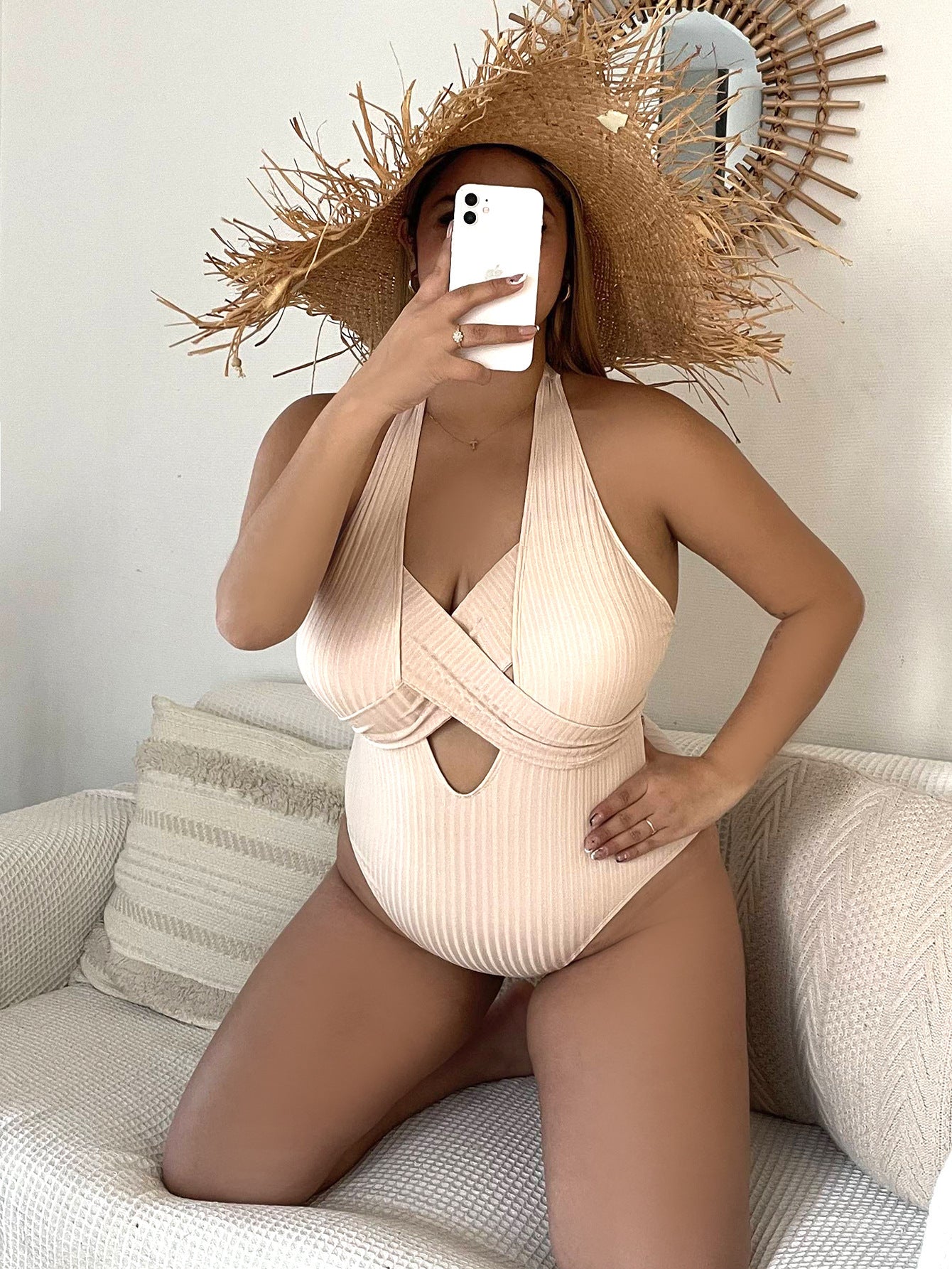 Women's Plus Size One-Piece Swimwear - ShopElika