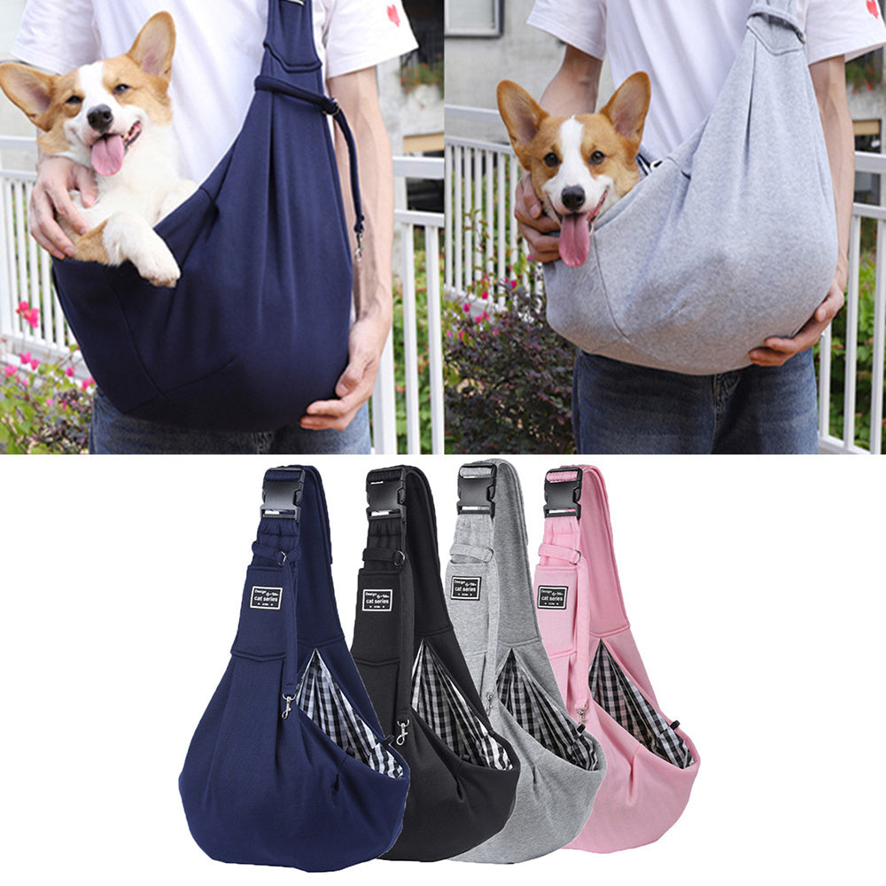Pet Carrier Sling Bag—Comfortable Cotton Shoulder Tote for Dogs & Cats - ShopElika
