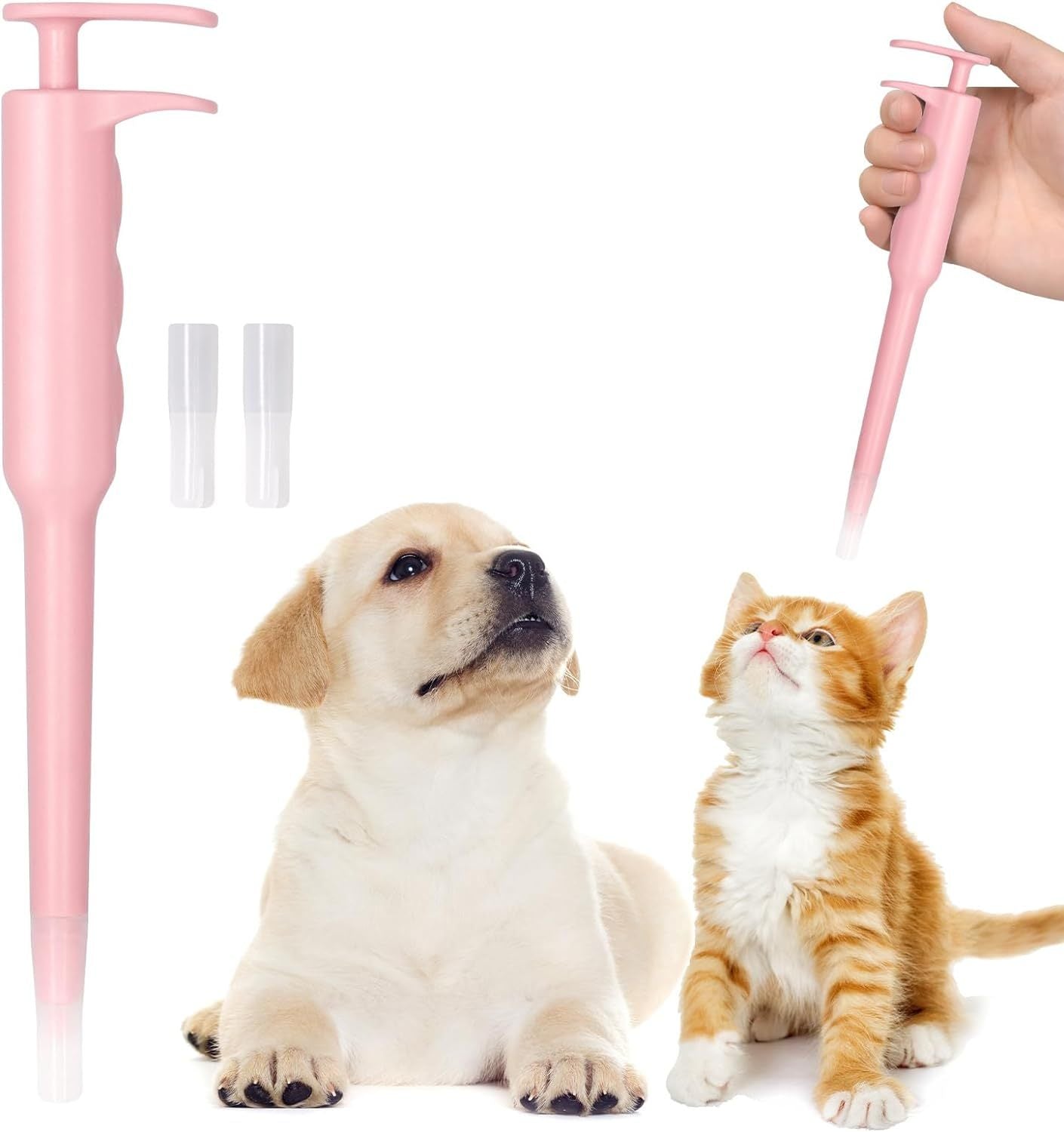 Pet Pill Dispenser with Soft Tip – Easy Pill Feeder for Cats, Dogs & Small Pets - ShopElika