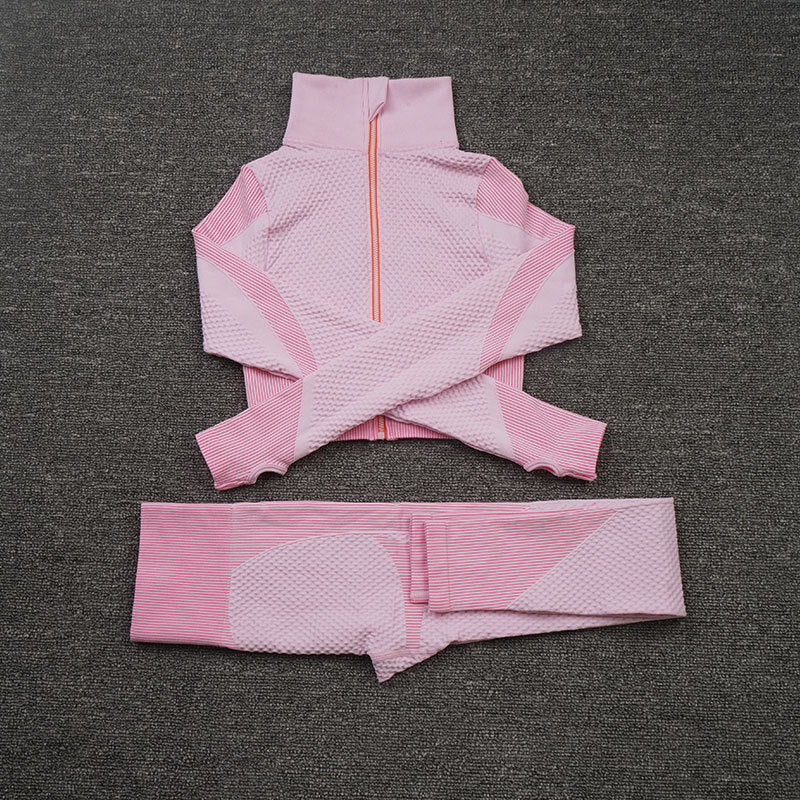 Three-piece Stretch Fitness Pants Sports Yoga Suit - ShopElika