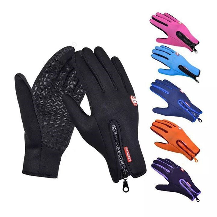 Winter Touchscreen Gloves – Waterproof & Fleece-Lined for Sports & Riding - ShopElika