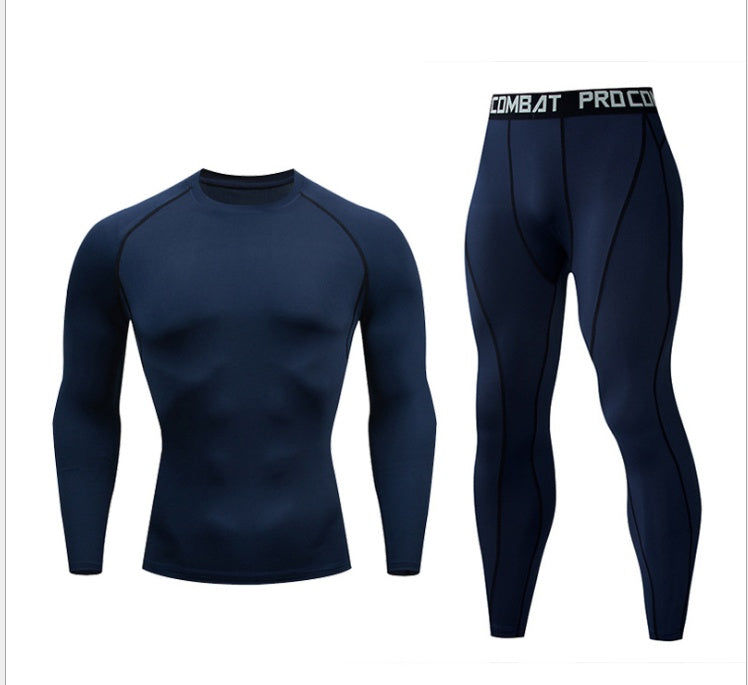 Men’s Fitness Suit—Quick-Dry Long-Sleeve Tights & Training Trousers - ShopElika
