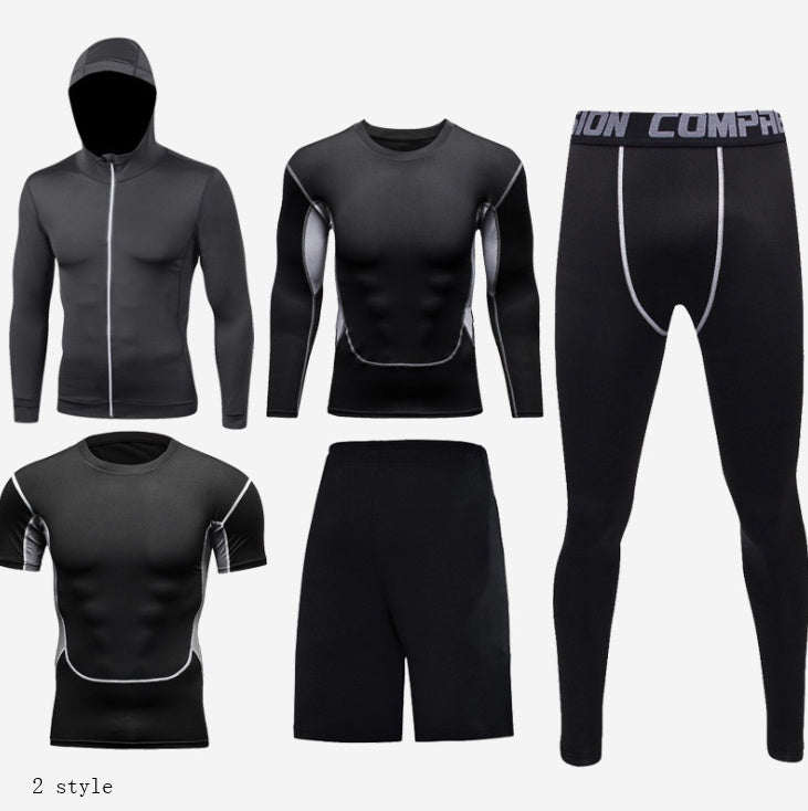 Men’s Fitness Clothing Set—Compression Tights & Training Wear - ShopElika