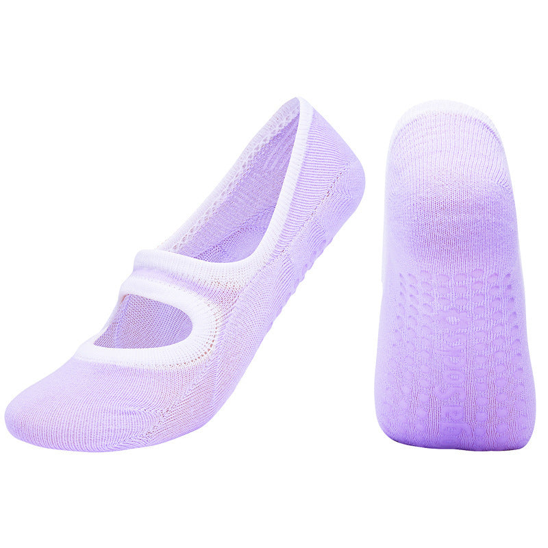 Open-Back Non-Slip Gym Socks - ShopElika