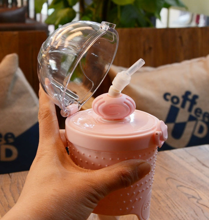 500ml Kids BPA-Free Shaker Bottle – With Straw & Blender Ball - ShopElika
