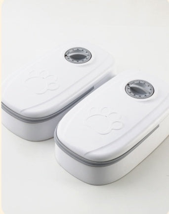 Smart Food Dispenser For Cats & Dogs, Timer Stainless Steel Bowl - ShopElika