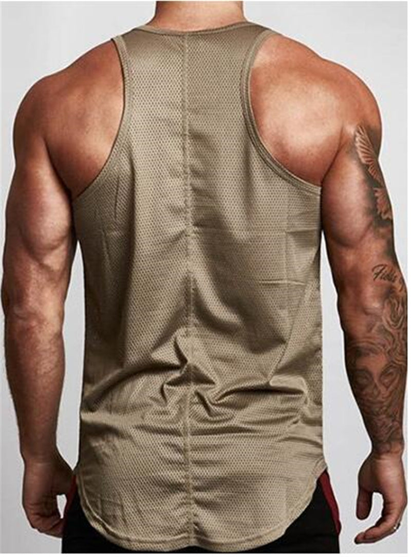 Men’s Gym Tank Top – Sleeveless Sportswear Training Vest - ShopElika