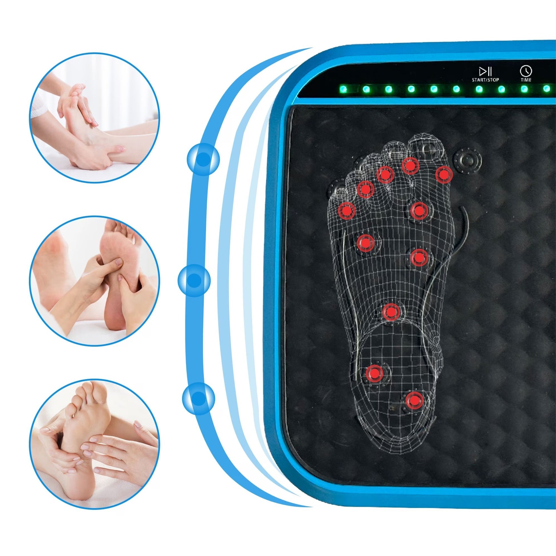 Vibration Plate Exercise Machine—Full-Body Fitness Platform with 120 Speed Levels - ShopElika