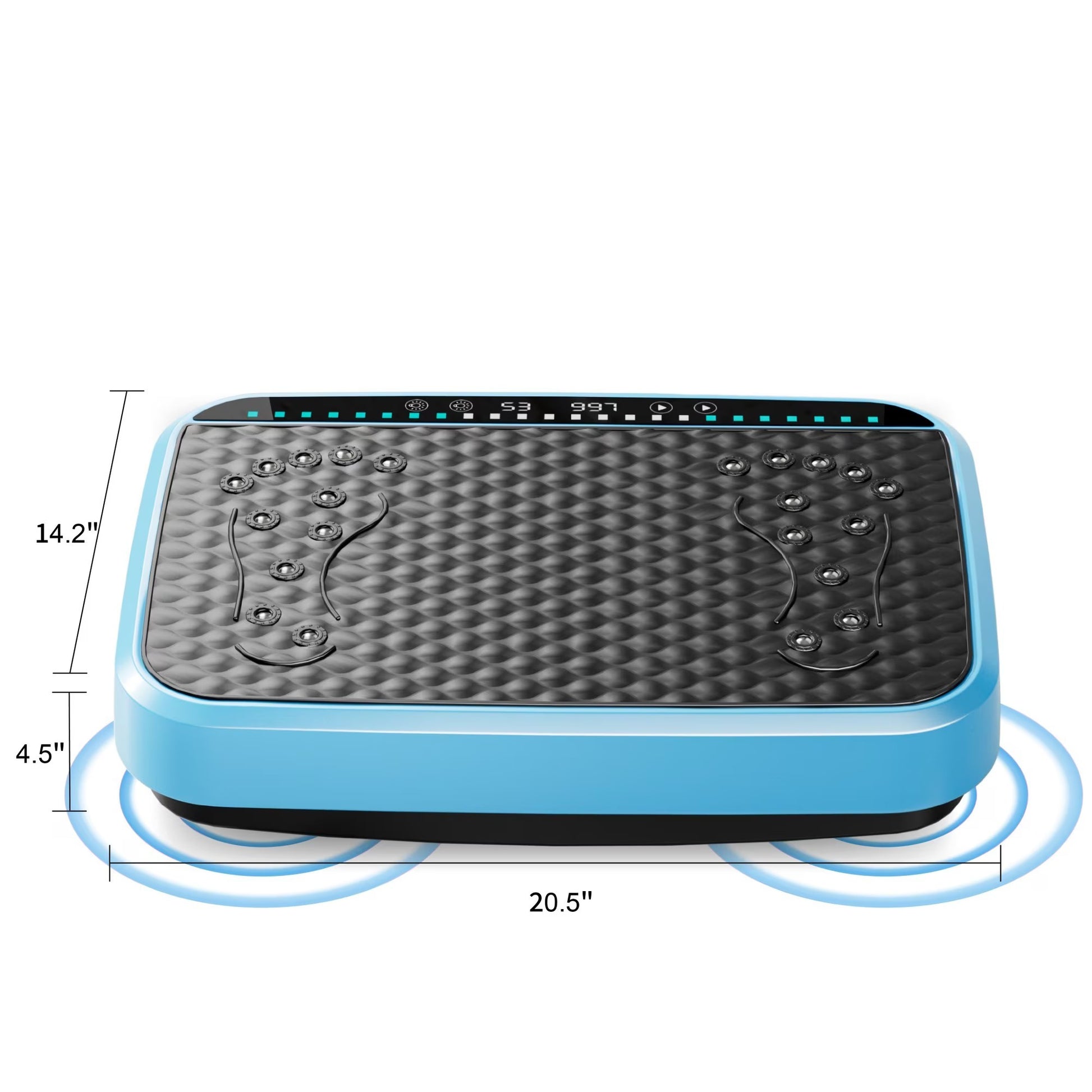Vibration Plate Exercise Machine—Full-Body Fitness Platform with 120 Speed Levels - ShopElika