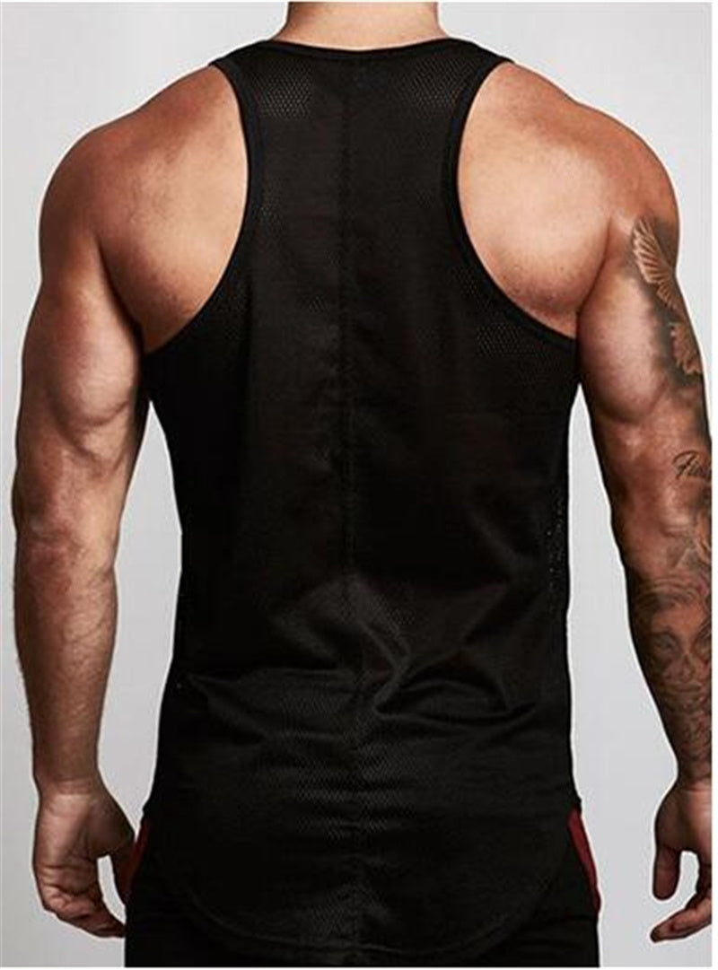 Men’s Gym Tank Top – Sleeveless Sportswear Training Vest - ShopElika