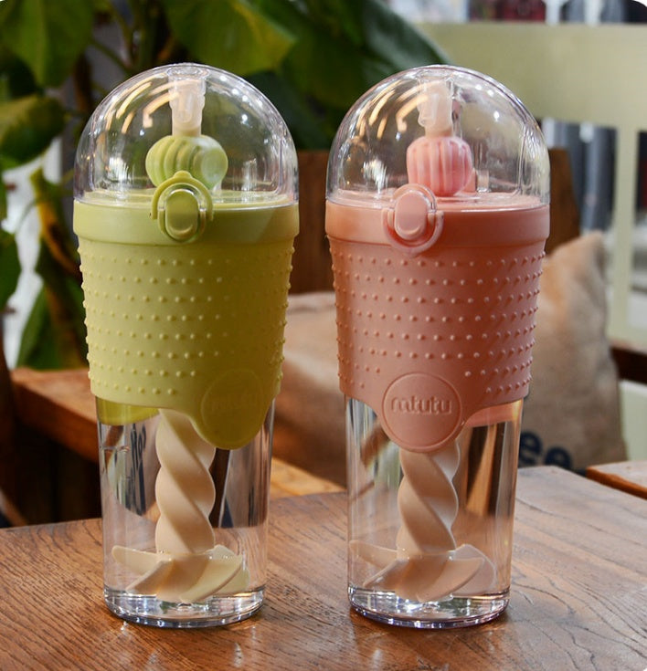 500ml Kids BPA-Free Shaker Bottle – With Straw & Blender Ball - ShopElika