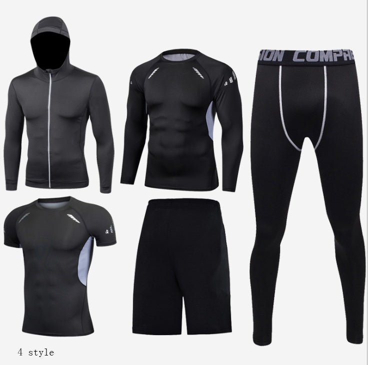 Men’s Fitness Clothing Set—Compression Tights & Training Wear - ShopElika