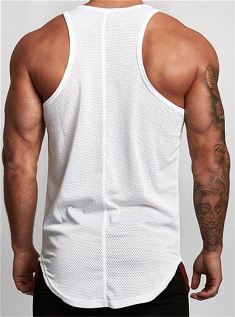 Men’s Gym Tank Top – Sleeveless Sportswear Training Vest - ShopElika