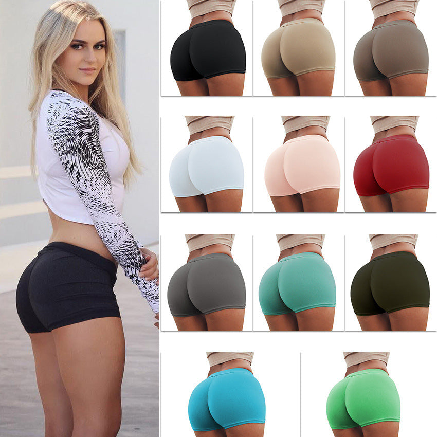 High-Waist Seamless Scrunch Butt Shorts – Stretch Fitness & Yoga Wear - ShopElika