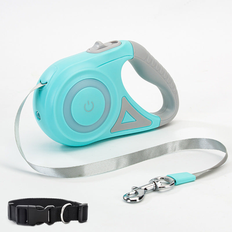 Retractable Dog Leash with Collar – Automatic Traction Rope for Small to Medium Pets - ShopElika
