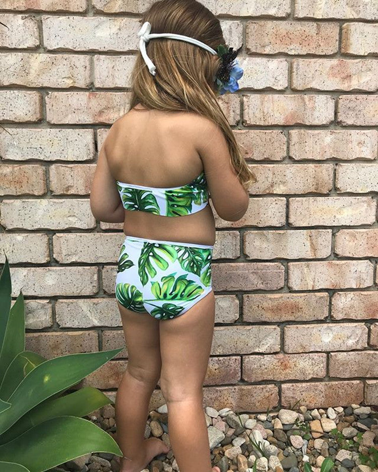 Baby Girls Swimsuit 2PCS Summer Split Swimwear - ShopElika