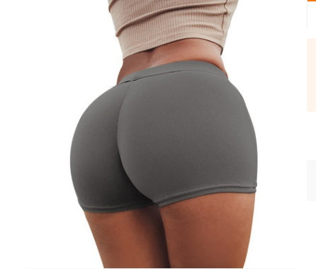 High-Waist Seamless Scrunch Butt Shorts – Stretch Fitness & Yoga Wear - ShopElika