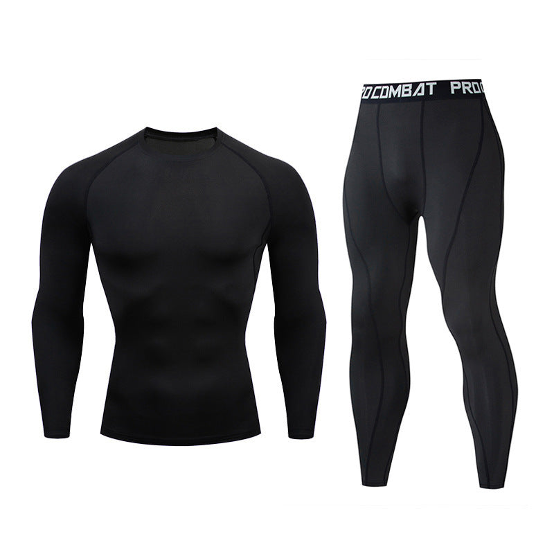 Men’s Fitness Suit—Quick-Dry Long-Sleeve Tights & Training Trousers - ShopElika