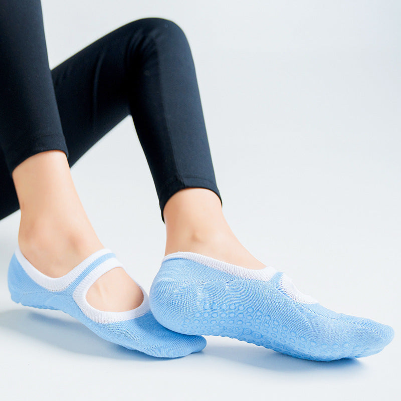 Open-Back Non-Slip Gym Socks - ShopElika
