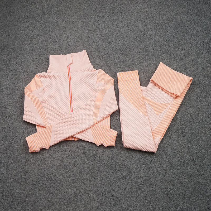 Three-piece Stretch Fitness Pants Sports Yoga Suit - ShopElika