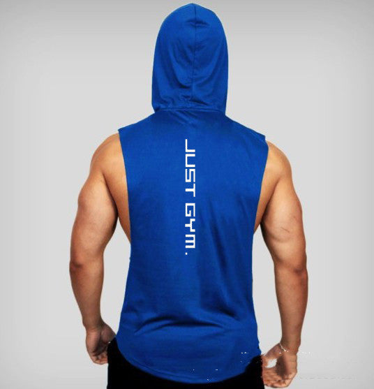 Men’s Hooded Fitness Vest—Loose Fit Gym Tank Top - ShopElika