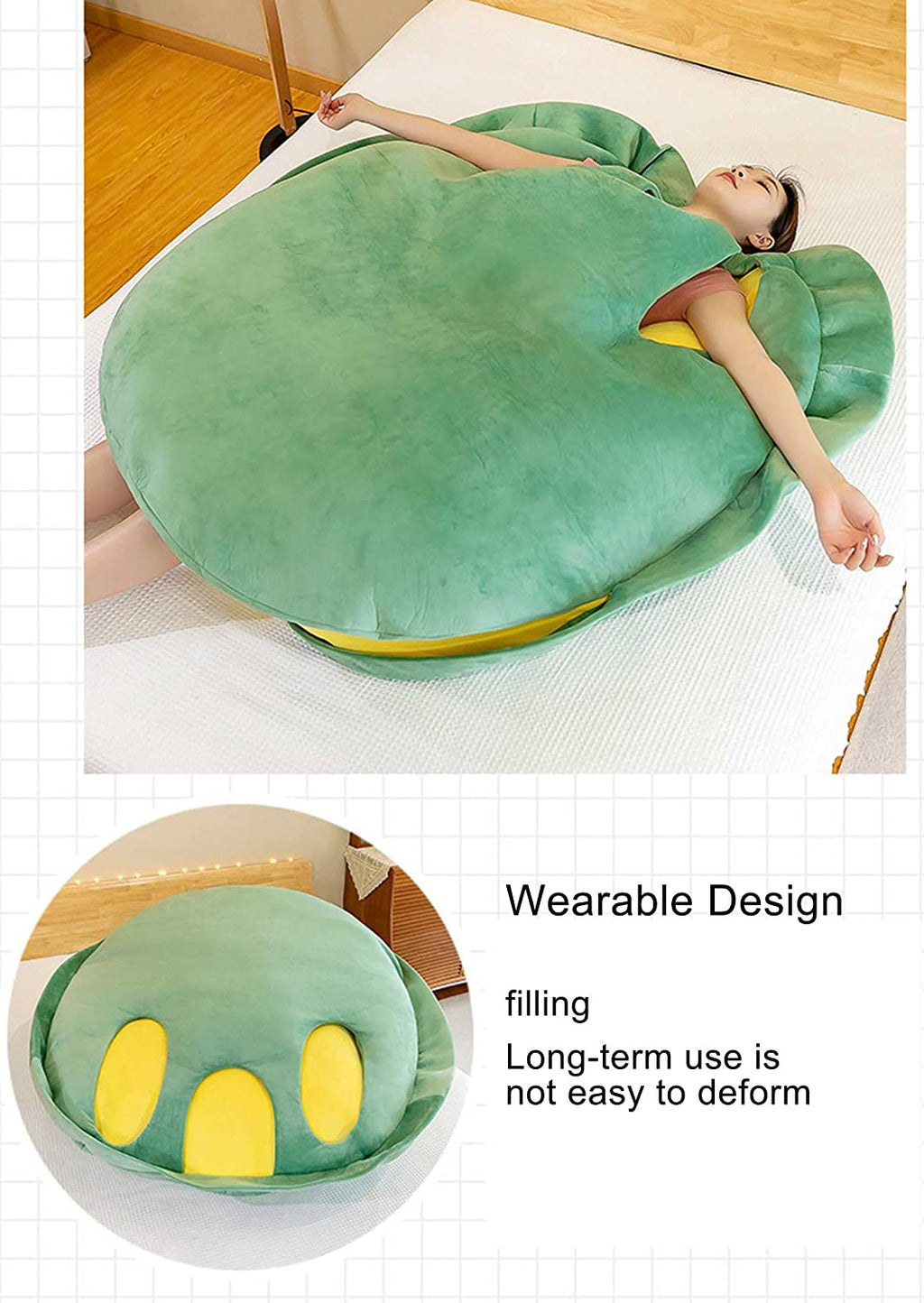 Wearable Turtle Shell Pillows - Green - ShopElika