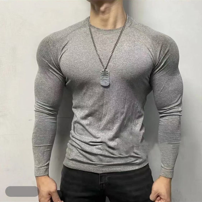 Seamless Long-Sleeve Zipper Training Top—Slim Fit Outdoor Fitness Wear - ShopElika