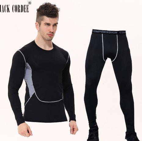 Camouflage Compression Baselayer Fitness Set For Men - ShopElika