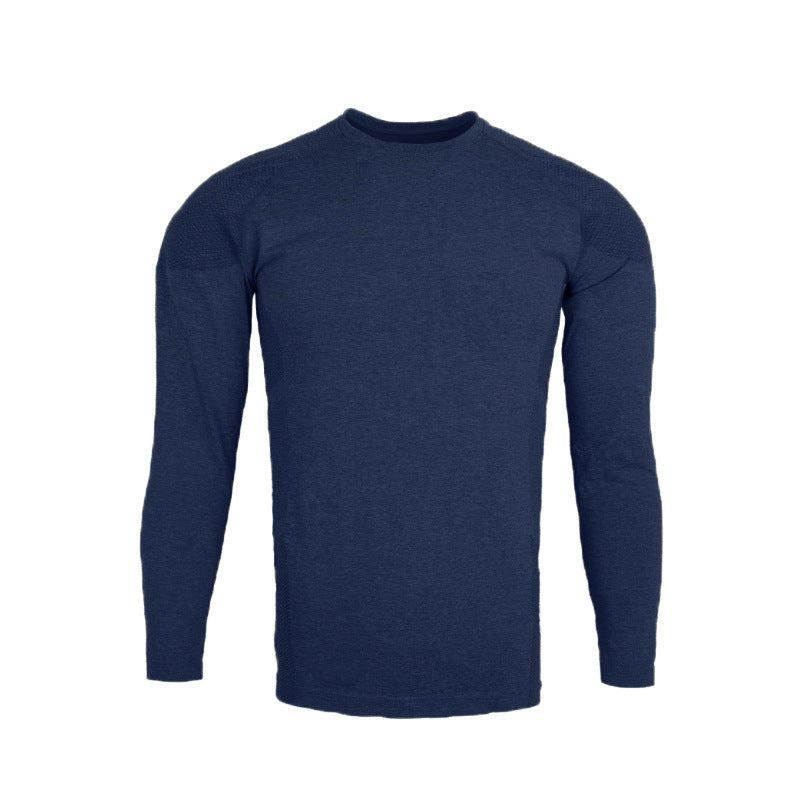 Seamless Long-Sleeve Zipper Training Top—Slim Fit Outdoor Fitness Wear - ShopElika
