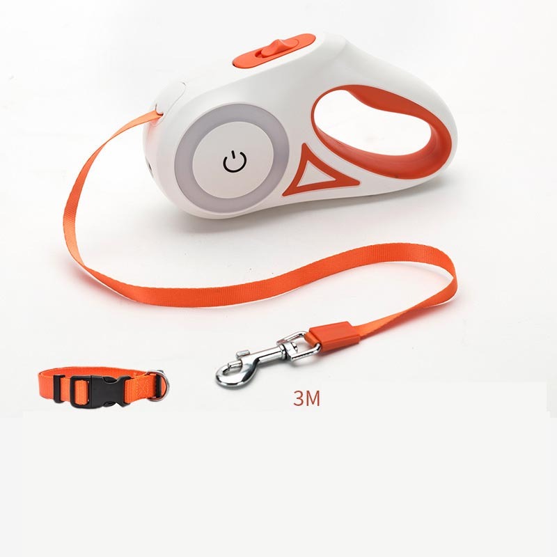 Retractable Dog Leash with Collar – Automatic Traction Rope for Small to Medium Pets - ShopElika