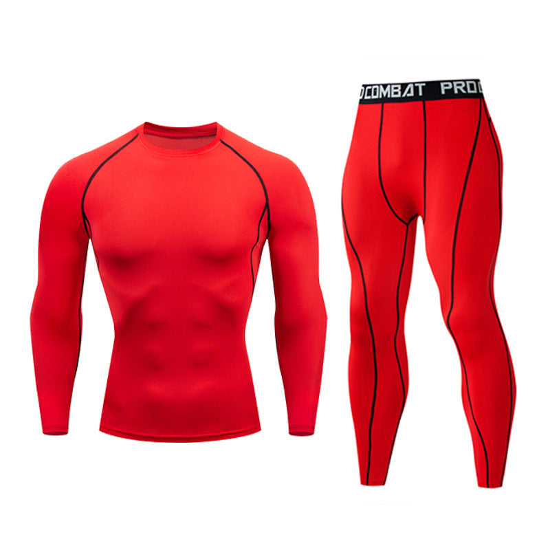 Men’s Fitness Suit—Quick-Dry Long-Sleeve Tights & Training Trousers - ShopElika
