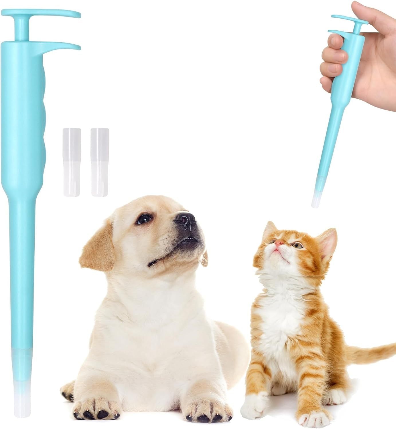 Pet Pill Dispenser with Soft Tip – Easy Pill Feeder for Cats, Dogs & Small Pets - ShopElika