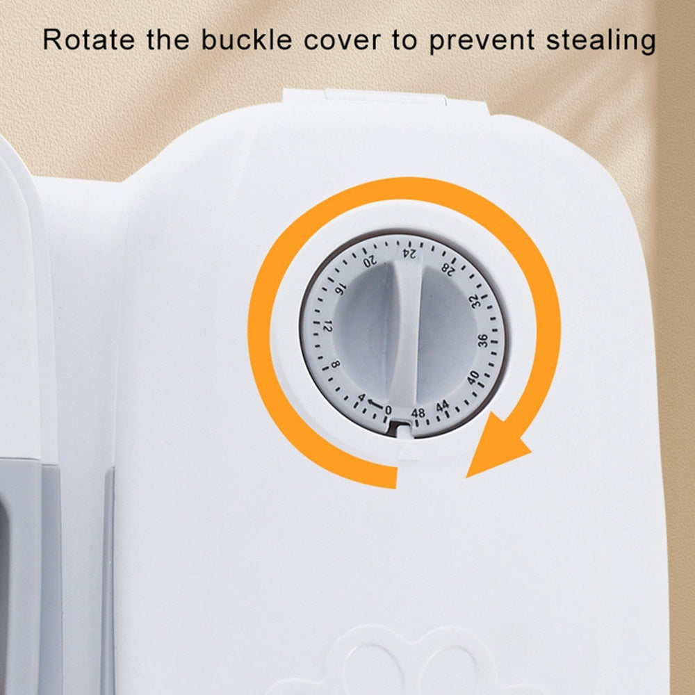 Smart Food Dispenser For Cats & Dogs, Timer Stainless Steel Bowl - ShopElika
