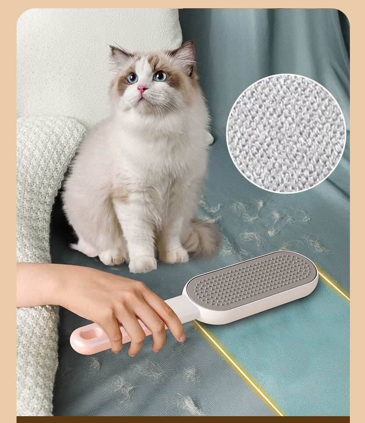 Double-Sided Pet Hair Remover Brush – For Clothes, Furniture, Car & Laundry - ShopElika
