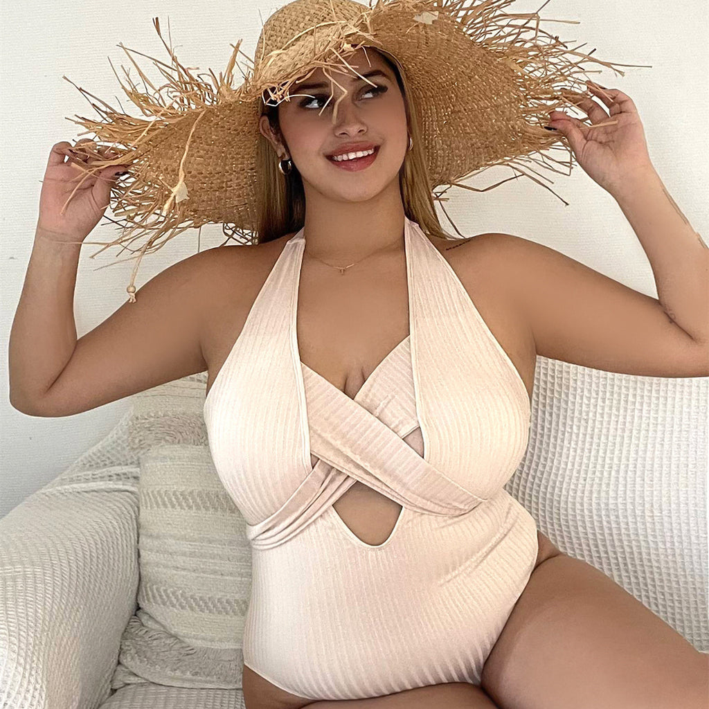 Women's Plus Size One-Piece Swimwear - ShopElika