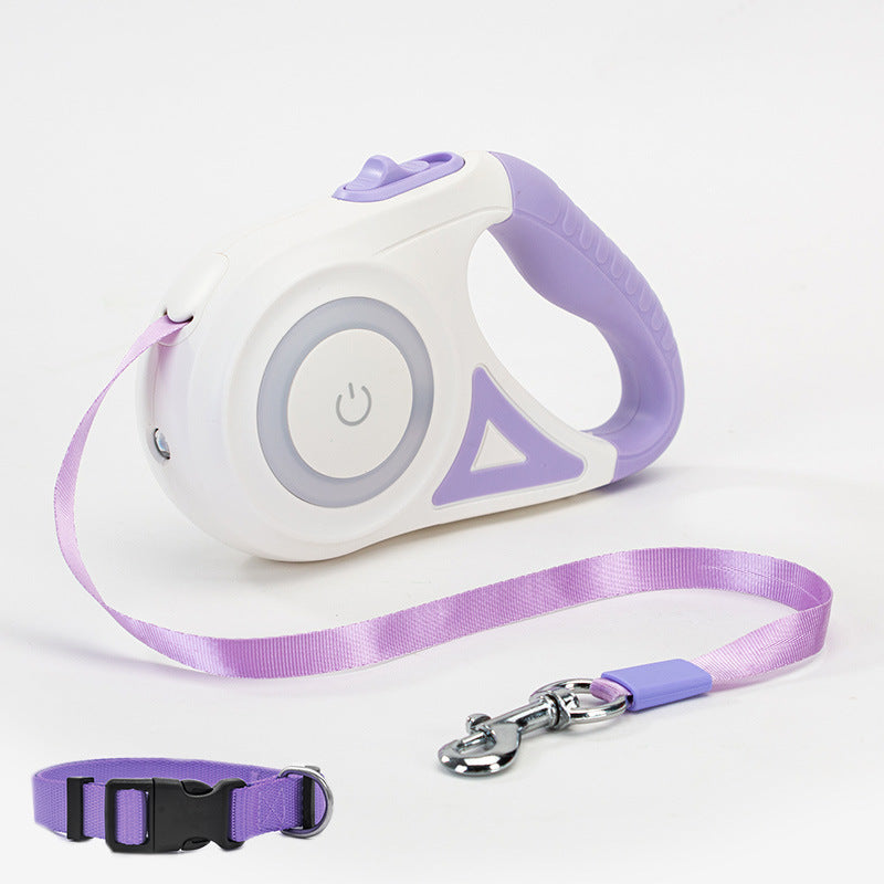 Retractable Dog Leash with Collar – Automatic Traction Rope for Small to Medium Pets - ShopElika