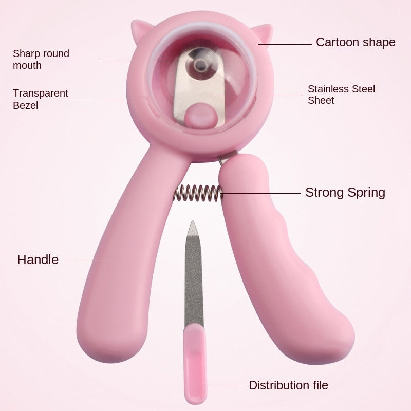 Professional Pet Nail Clipper—Stainless Steel Sickle-Shaped Cutter - ShopElika