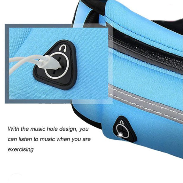 Fitness Waist Bag—Running & Jogging Belt with Pocket - ShopElika