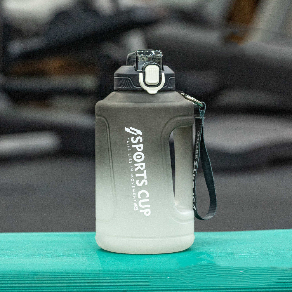 Extra Large Capacity Sports Water Bottle with Straw – Fitness Hydration Jug - ShopElika