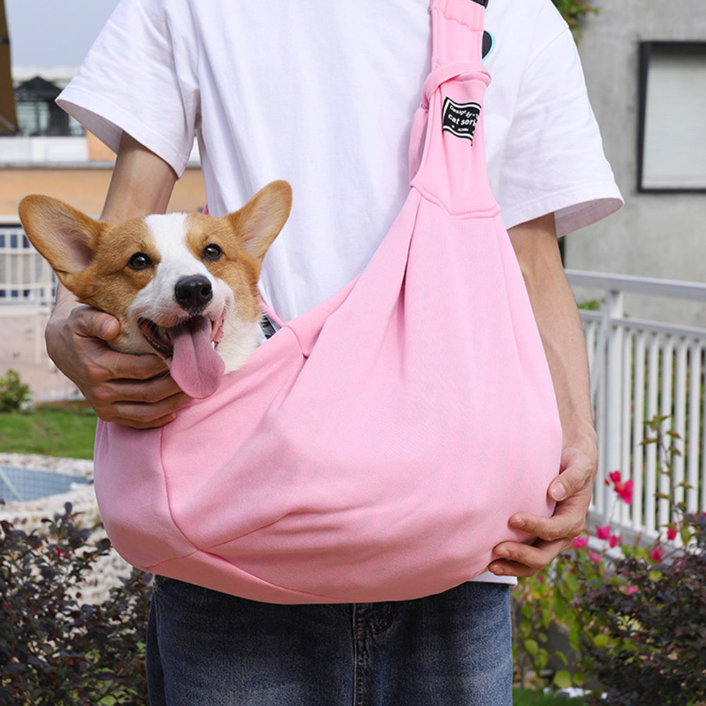 Pet Carrier Sling Bag—Comfortable Cotton Shoulder Tote for Dogs & Cats - ShopElika