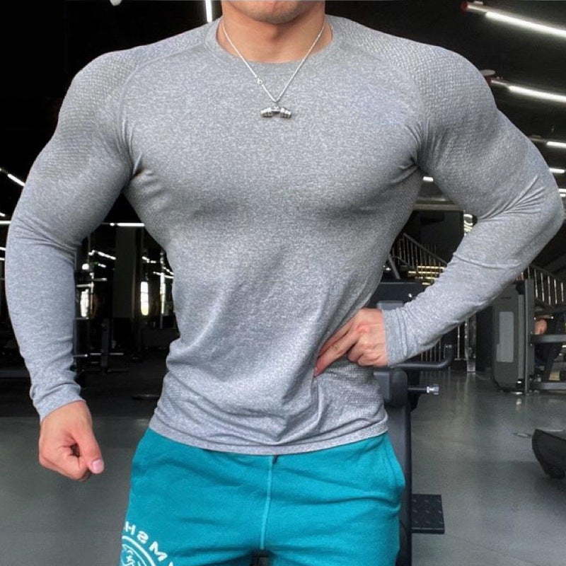 Seamless Long-Sleeve Zipper Training Top—Slim Fit Outdoor Fitness Wear - ShopElika