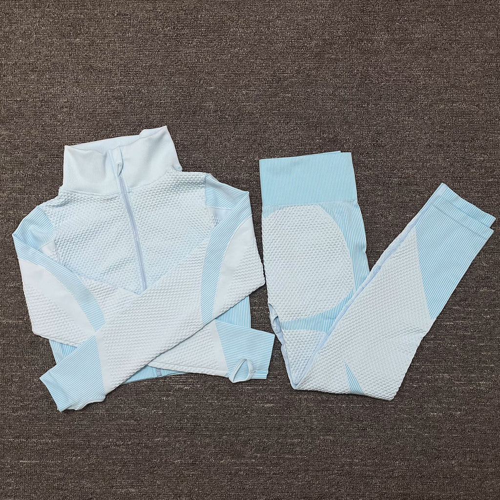 Three-piece Stretch Fitness Pants Sports Yoga Suit - ShopElika
