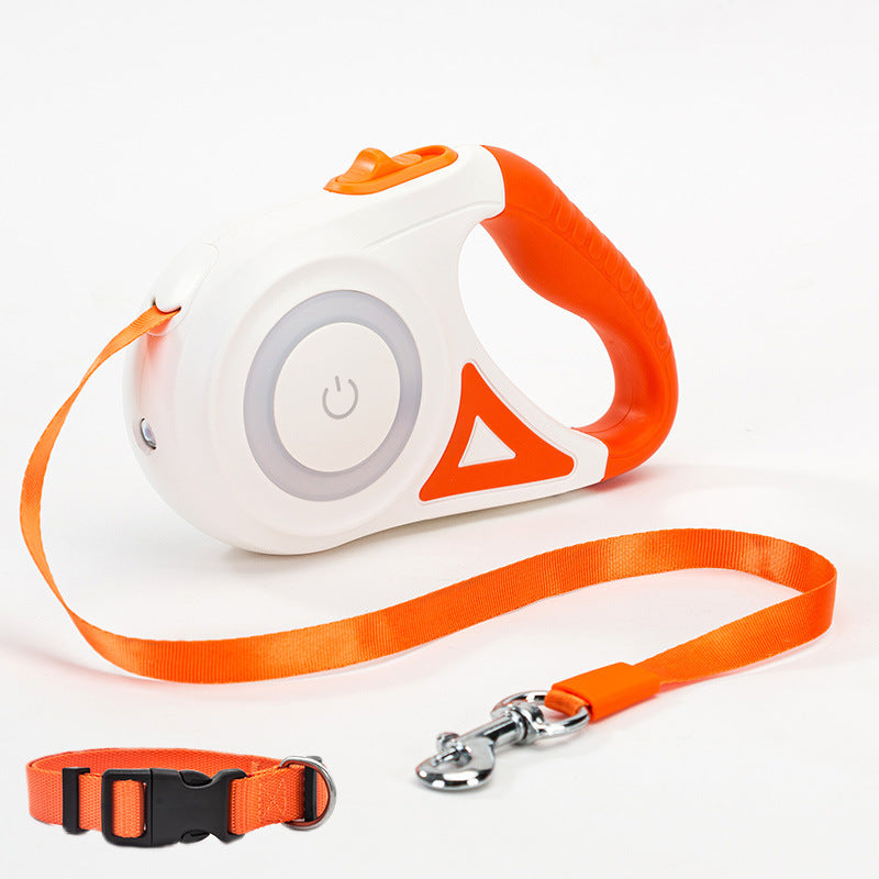 Retractable Dog Leash with Collar – Automatic Traction Rope for Small to Medium Pets - ShopElika